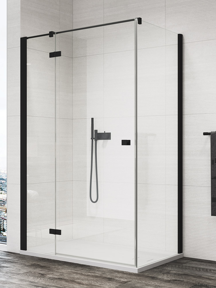 SanSwiss ANNEA AN13+ANT1 Kabina Prysznicowe 75x70x200 cm Szkło Przezroczyste (AN13WG07500607+ANT107000607)